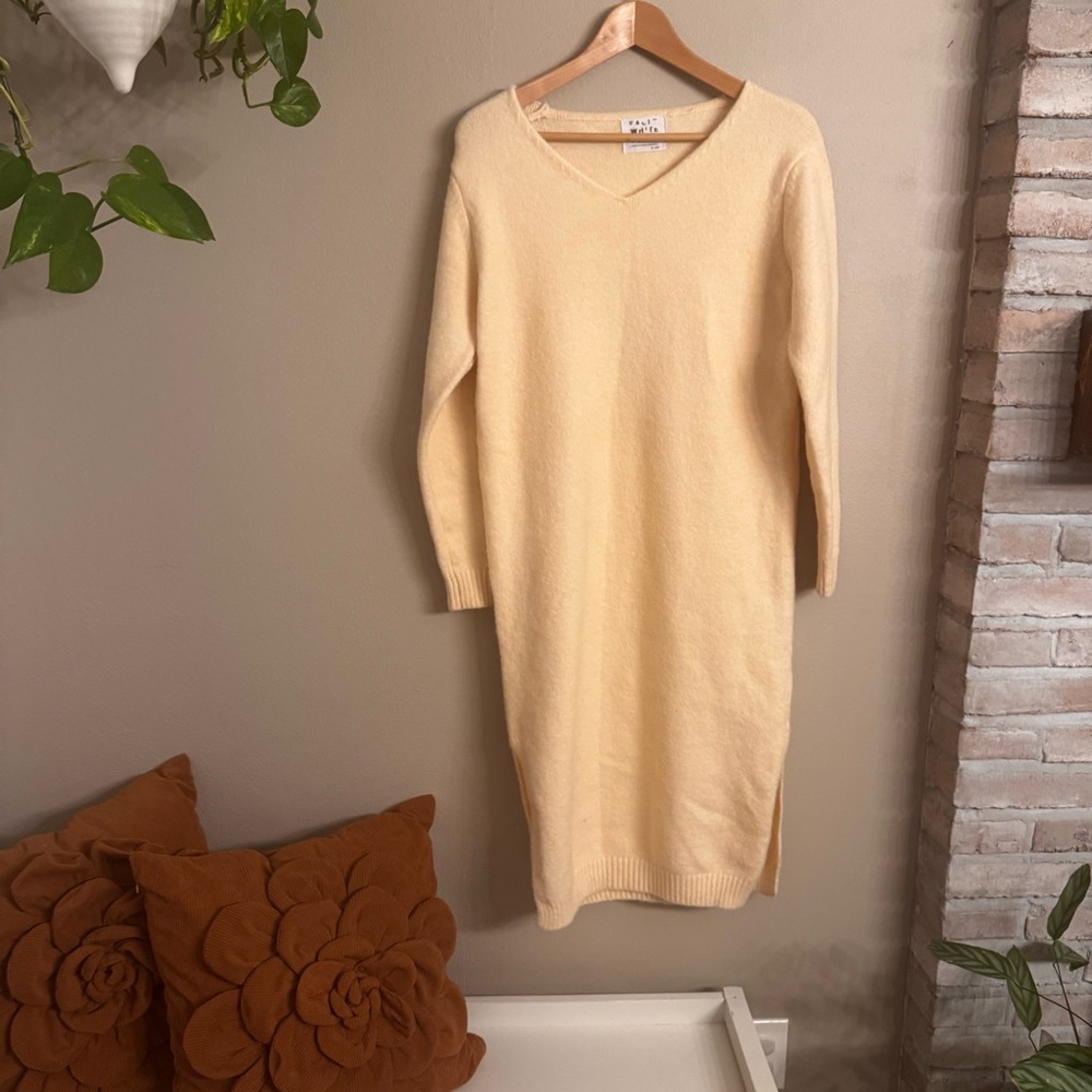J CREW Made In Casual Heaven Wool Blend Dress
